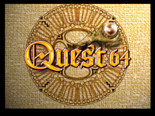 Quest 64 title screen for Nintendo 64